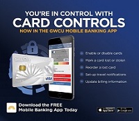 Mobile App Includes Card Controls
