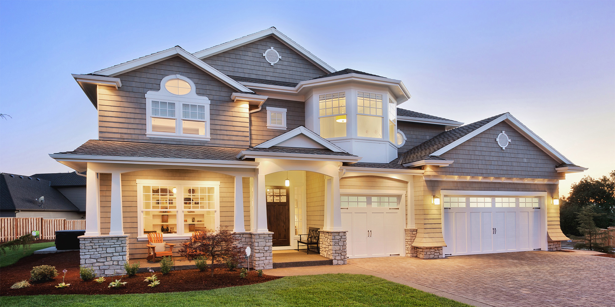 The outside of a home.